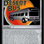 Magic card desert bus