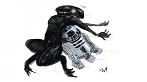 R2 vs. Xenomorph
