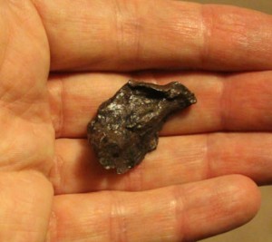 A real iron Sikhote-Alin meteorite from space.