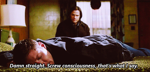 Dean Winchester in a bed not only dispenses good advice, but is...uh...I forgot what we were talking about.