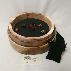 A picture of the nested dice bowls.