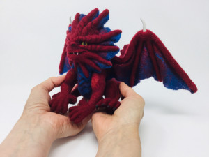 010_001_Niv-Mizzet Needle Felted Sculpture