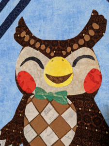 A photo of Blathers in Fabric.