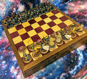 A photo of the chess set.