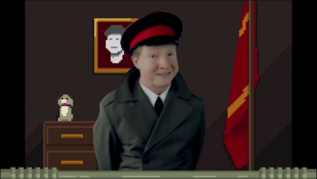 A photo of Andy in Papers Please.