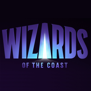 Wizards of the Coast logo.