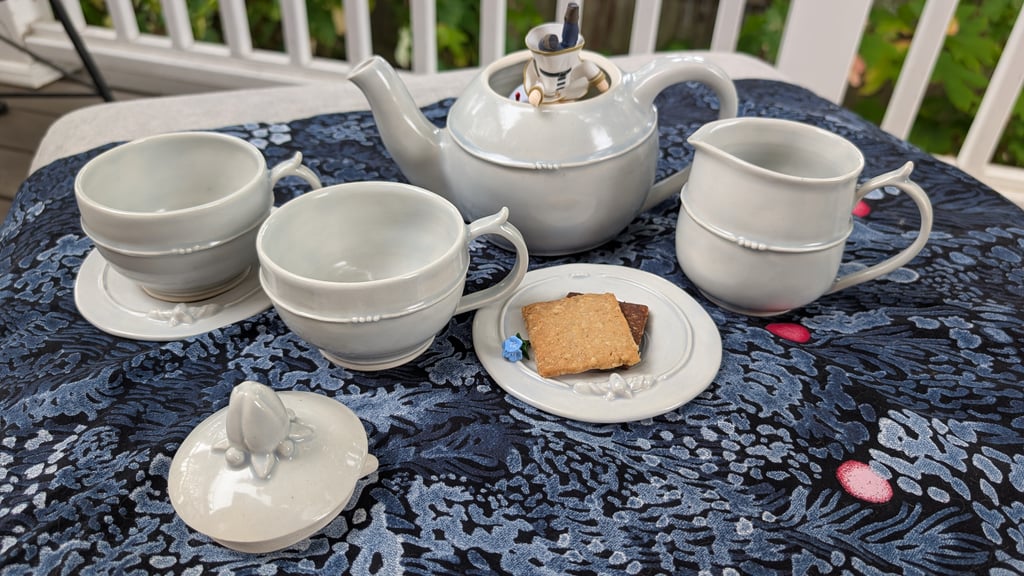 Tea set from the back!
