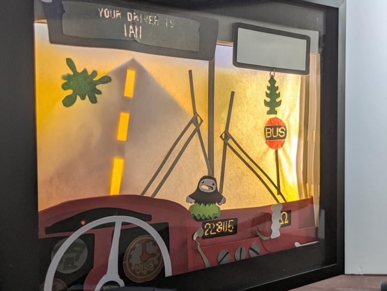 Driver Cam angled background light on