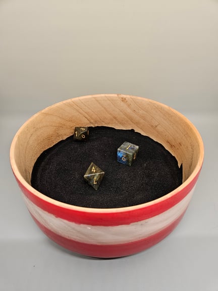 The dice tray (or "roll bowl") (dice not included!)