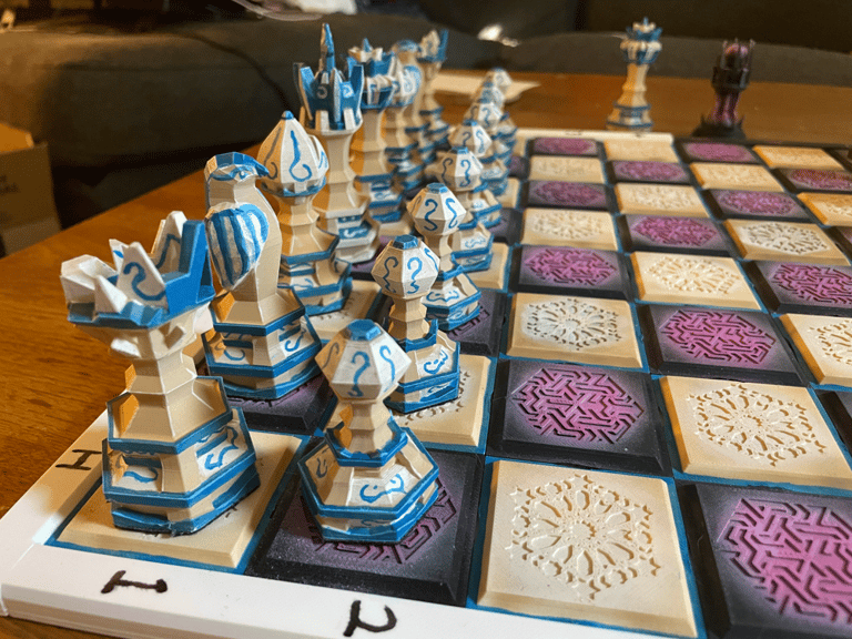 The White pieces, Inspired by Portugese Azulejo and Neo-Classical architecture.