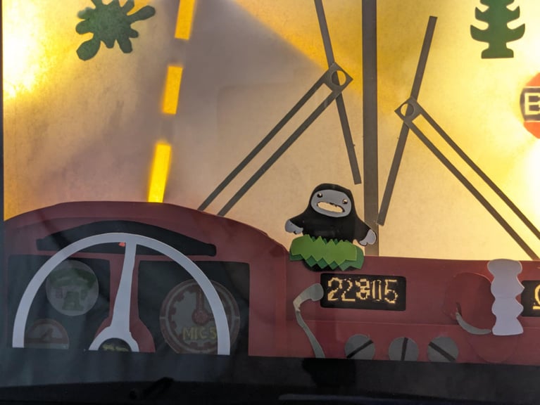 Zoomed in Driver dashboard